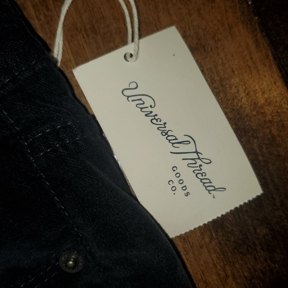 Black velvet high rise skinny pants Universal Thread Size 10 NEW - Picture 9 of 11